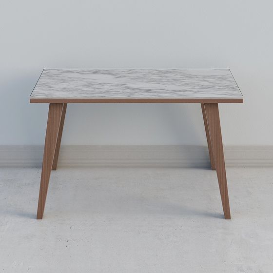 Stylish Marble Dining Table 3D model