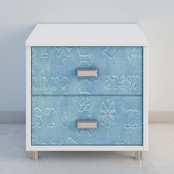 Water-Themed Drawer Cabinet 3D model