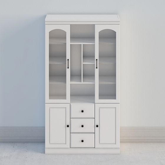 Elegant Minimalist Bookshelf 3D model