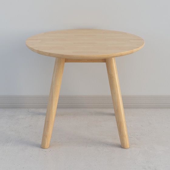 Low Poly Round Table 3D model for Creative Projects