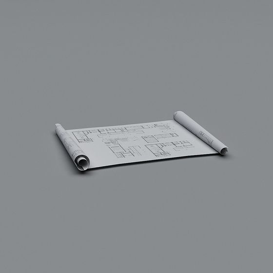 Architectural Blueprint 3D model for Designers