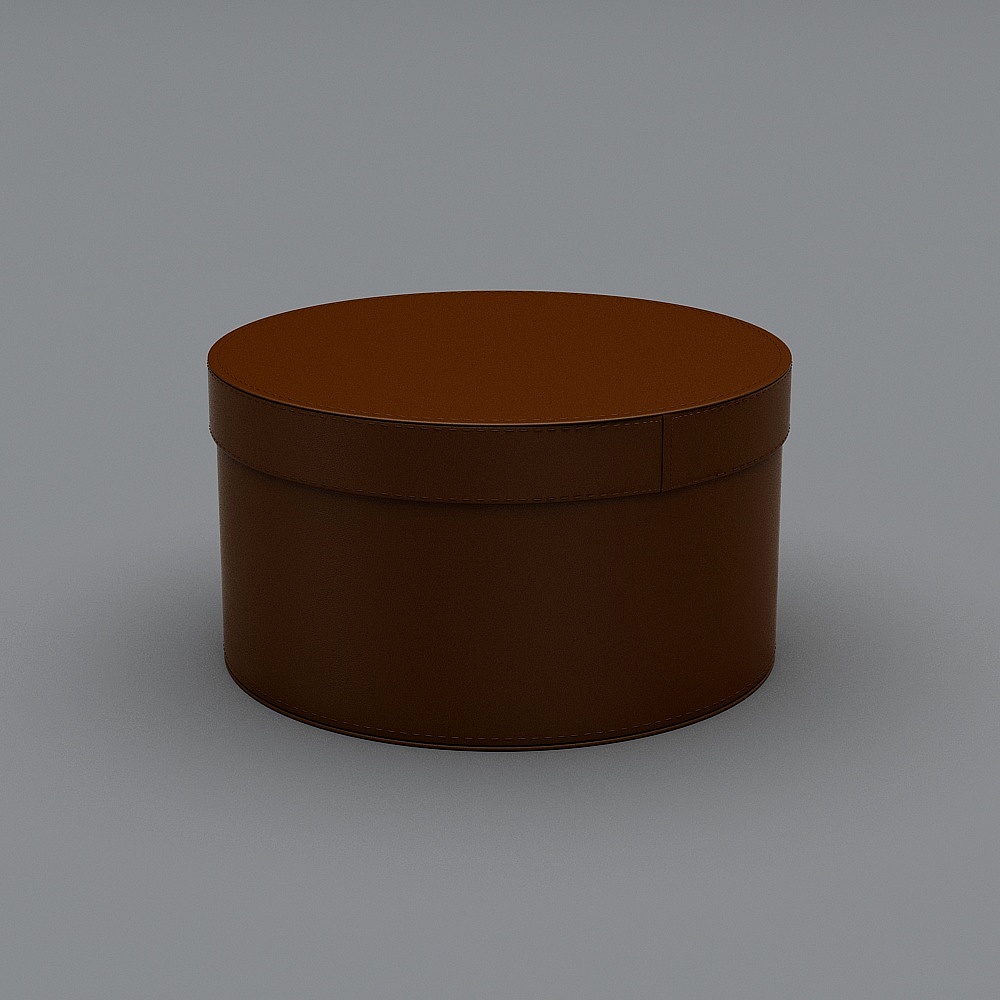 Sikman - Round Receiver Box -154 - Red Leather