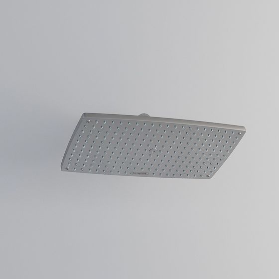 Minimalist Rectangular Shower Head 3D model