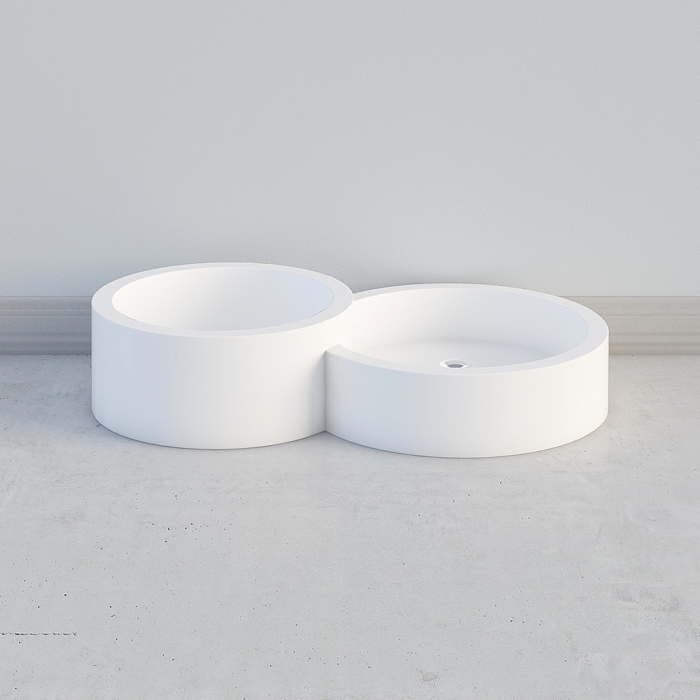 Juneng - double circle on the art basin _J000020