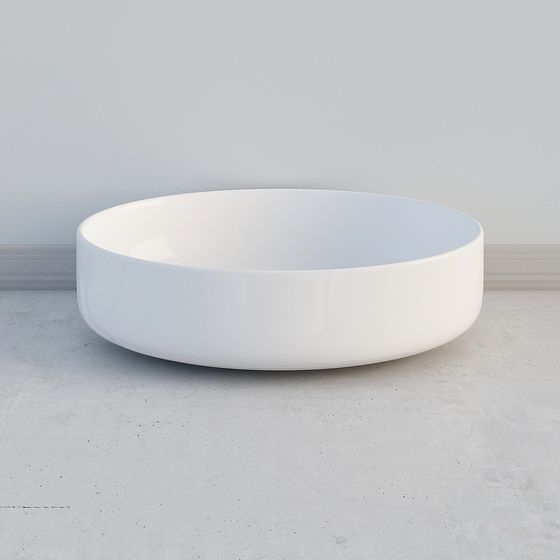 Elegant Rounded Bowl 3D model for Modern Design