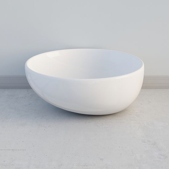 Sleek Streamlined Sink 3D model