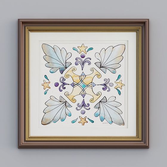 Fairy Wings Frame 3D model