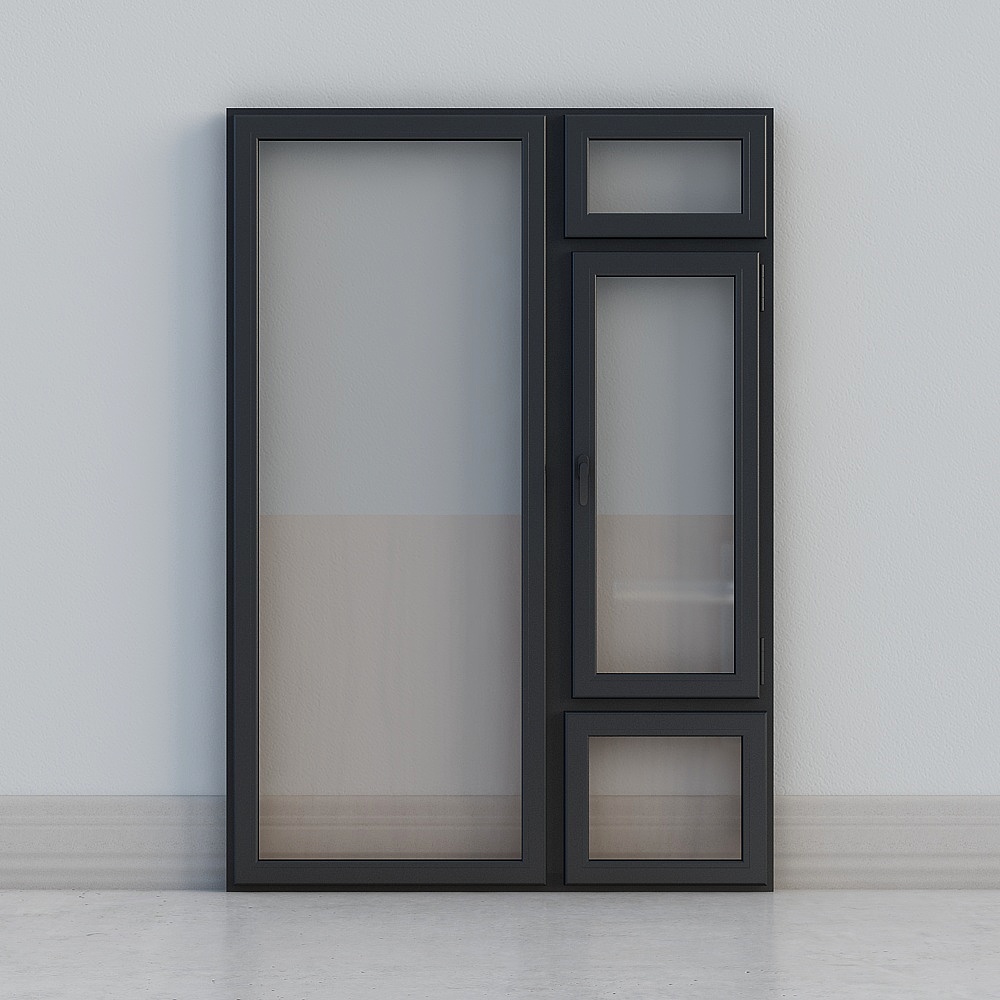 Combinaison moderne de fenêtres en aluminium