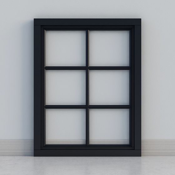 Sleek Minimalist Window 3D model Design