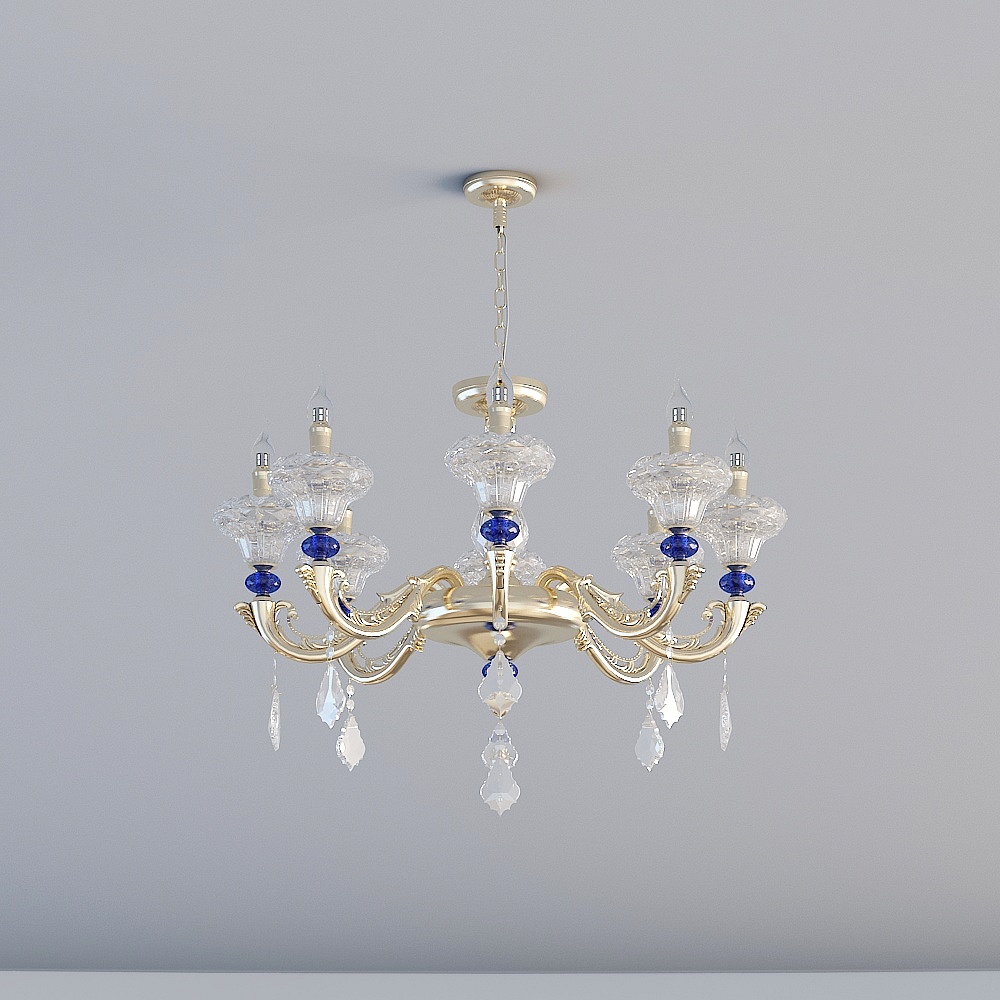 Enchanting Crystal Chandelier 3D model