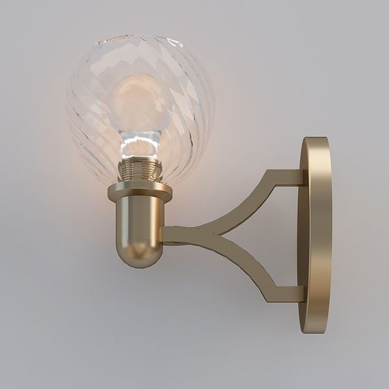 Modern Brown Wall Lamp 3D Model for Chic Spaces