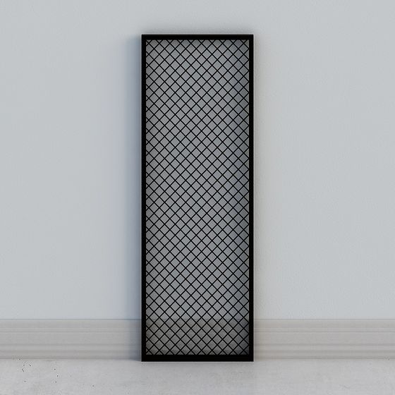 Stylish Grid Screen 3D model for Creative Spaces