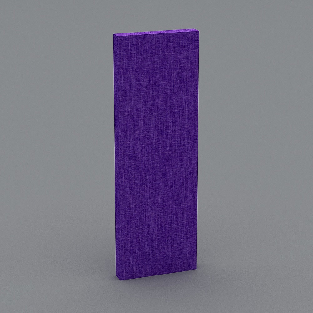 Purple Rectangular Pillar 3D Model