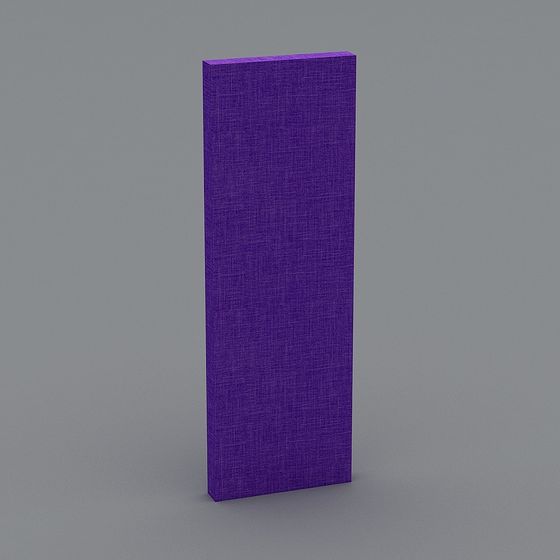 Purple Rectangular Pillar 3D Model