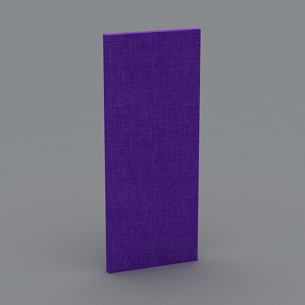 Purple Fabric Panel 3D model