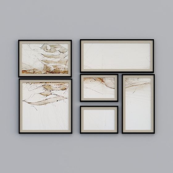 Abstract Frame Series 3D Model - Modern Art & Geometry