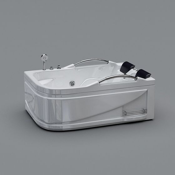 Elegant Modern Bathtub 3D model