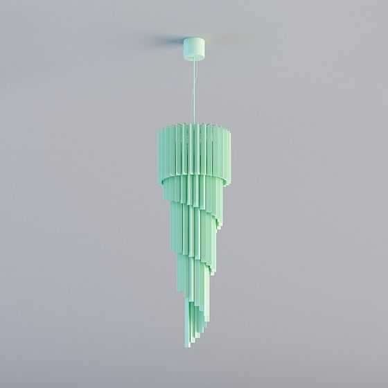 Flowing Light Chandelier 3D model