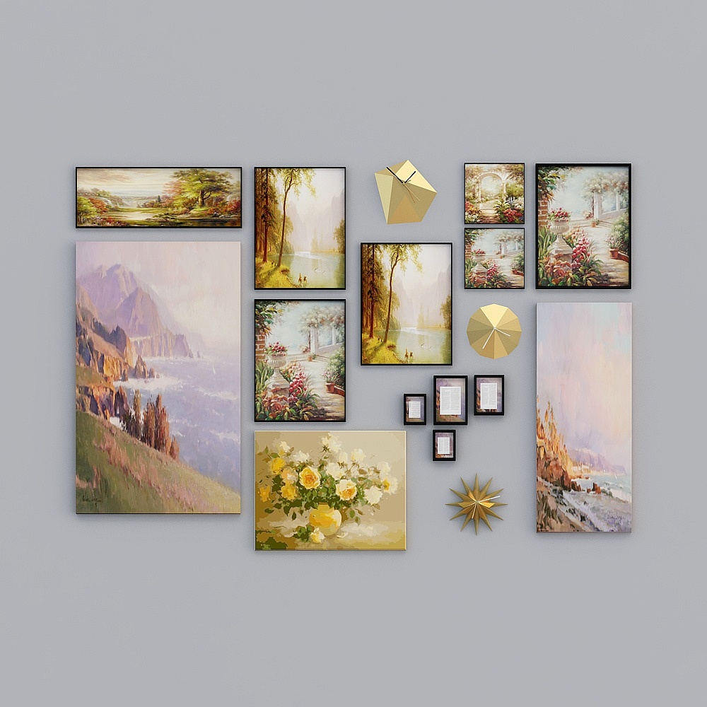 Decorative painting combination