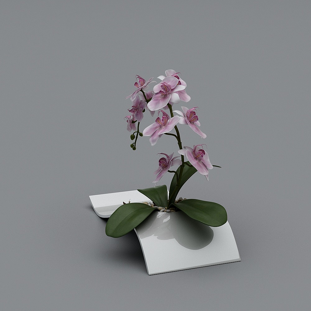 Florero oscilante 3 flores rojas