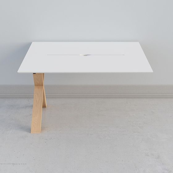 Elegant Minimalist Conference Table 3D model for Modern Spaces