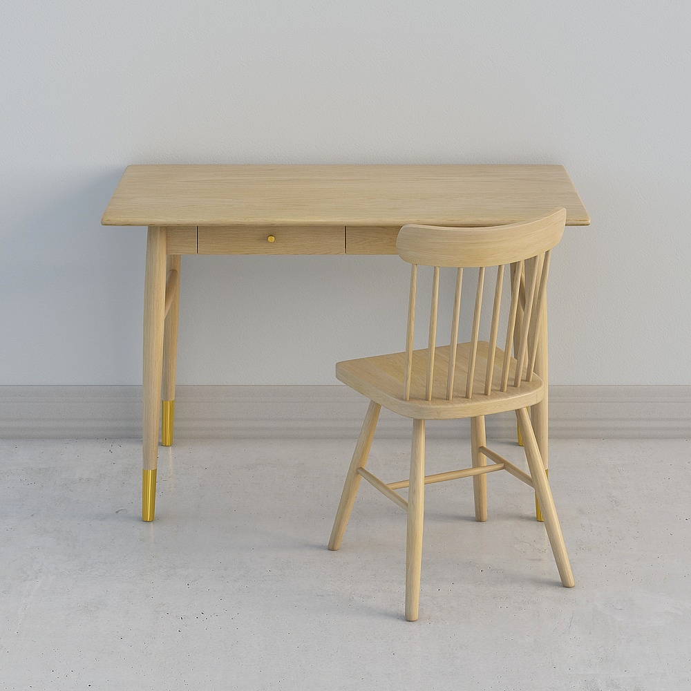 09 Air Desk and Windsor Chair