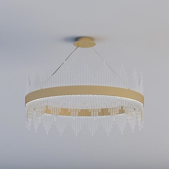 Big Brown Chandelier 3D Model for Elegant Spaces