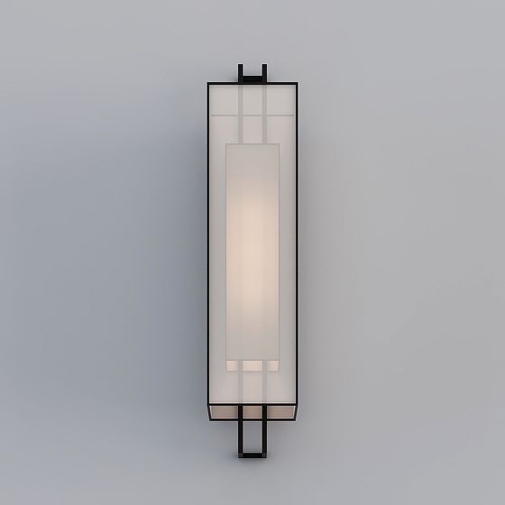Minimalist Wall Sconce 3D model for Modern Spaces