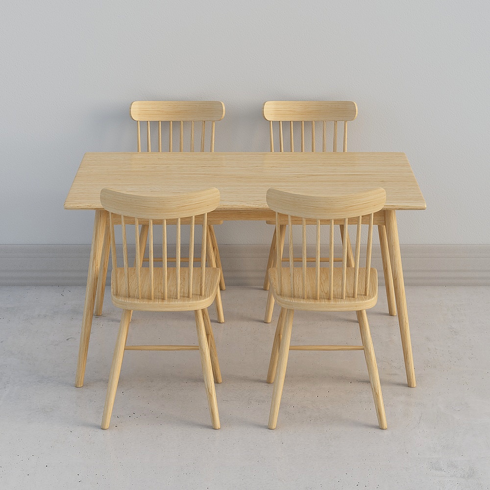 스타크 테이블과 스타일 소파 의자