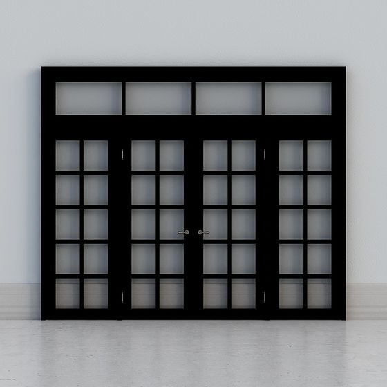 Modern Glass Door 3D model