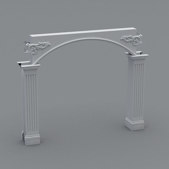 Stylish 3D Archway Model for Various Designs