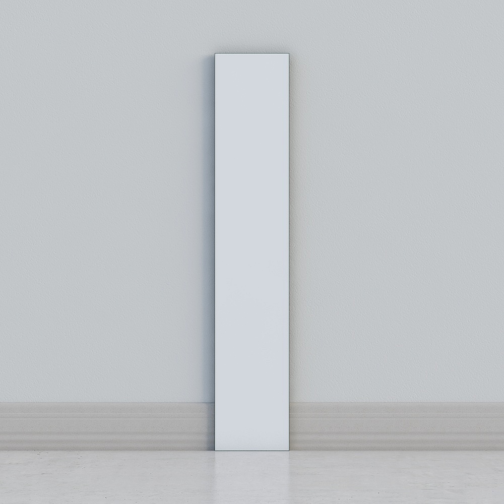 minimal white door panel