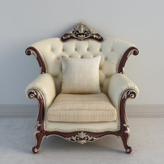 Elegant Royal Throne 3D model for Design Projects