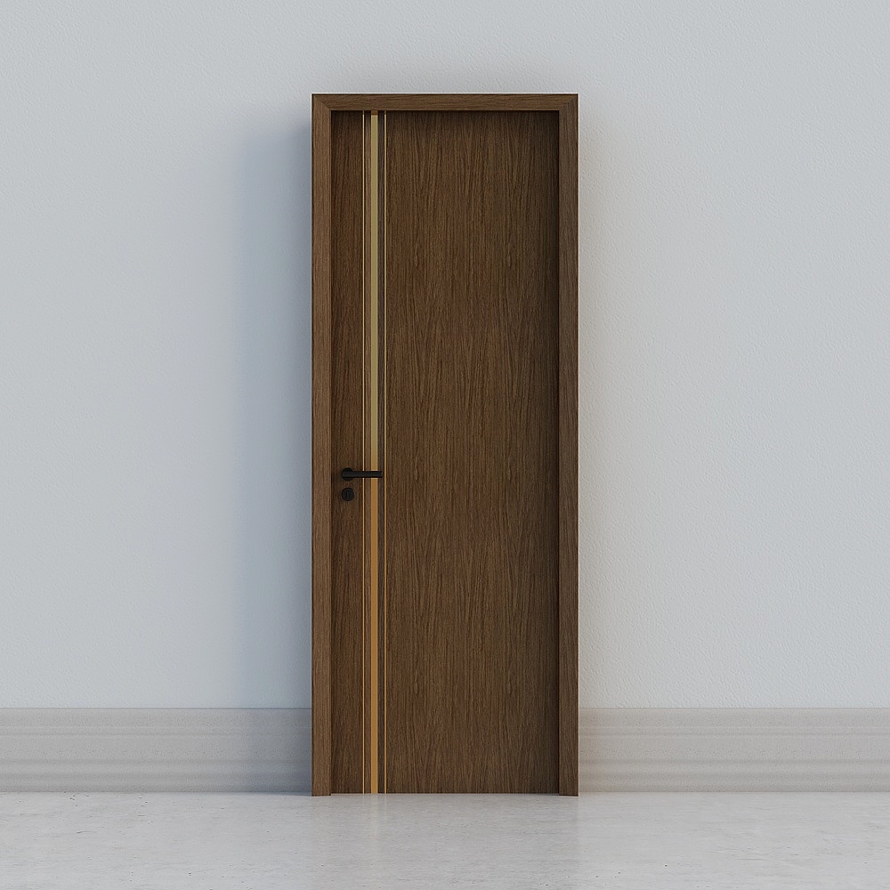 Porte moderne marron