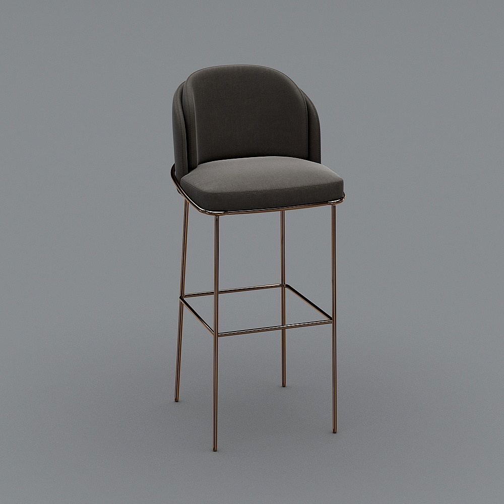 Modern light luxury bar stool
