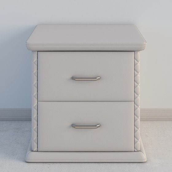 Elegant Minimalist Nightstand 3D model