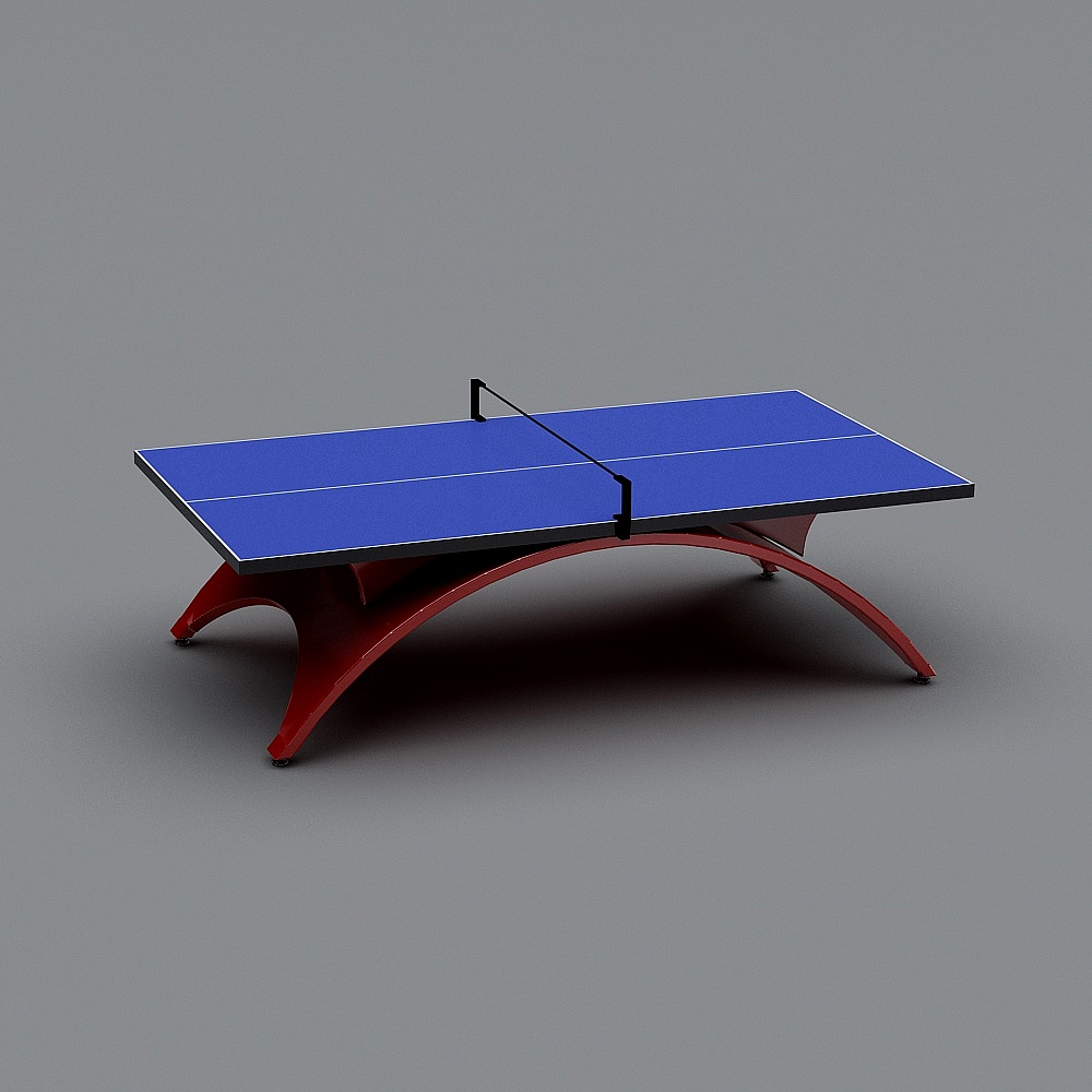 Unique Low-Poly Table Tennis Table 3D model