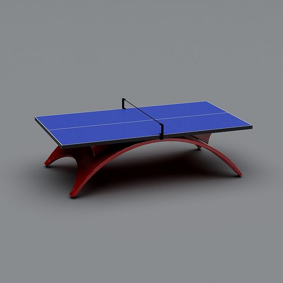 Unique Low-Poly Table Tennis Table 3D model