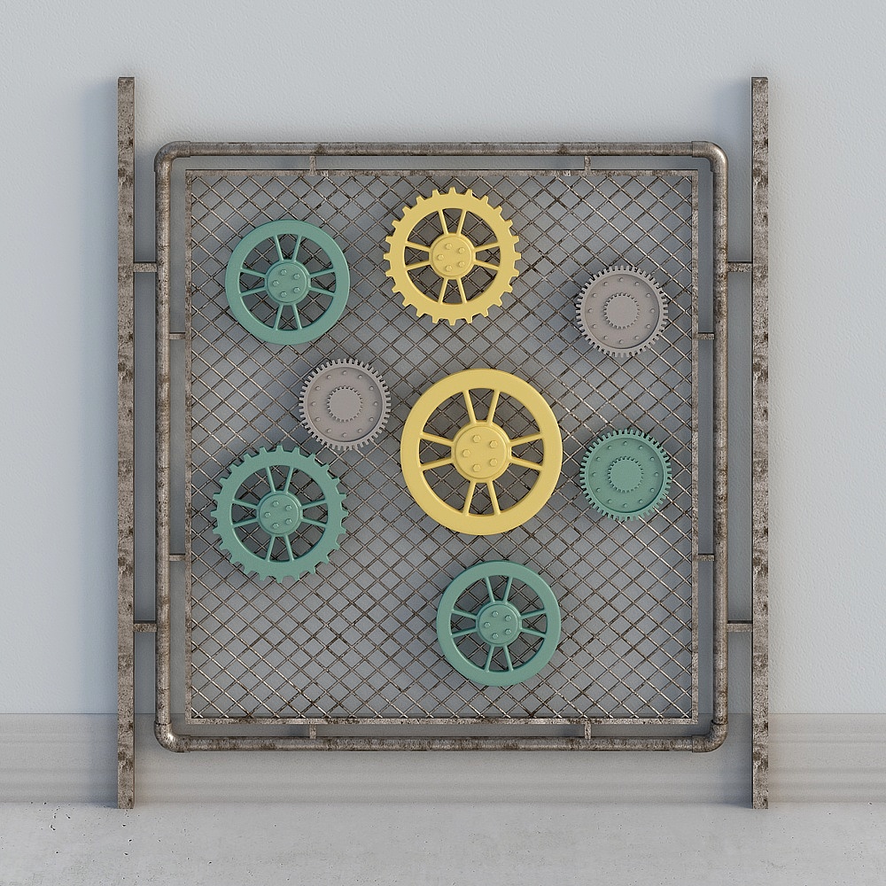 42 Eisen Trennwand Paravent