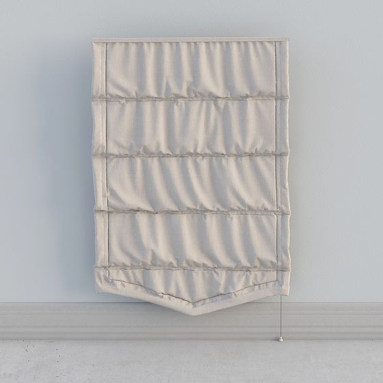 Chic Drapery 3D model for Modern Interiors