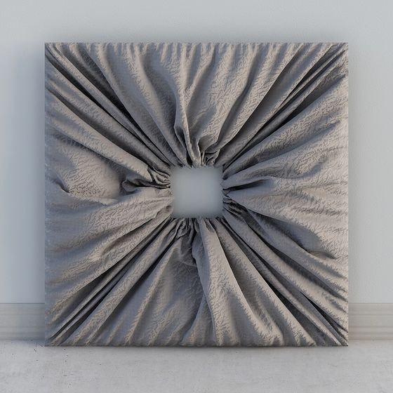 Wrinkled Fabric Sculpture 3D model