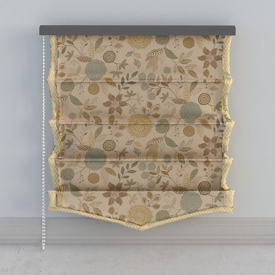 Chic Roman Shade 3D model for Modern Spaces