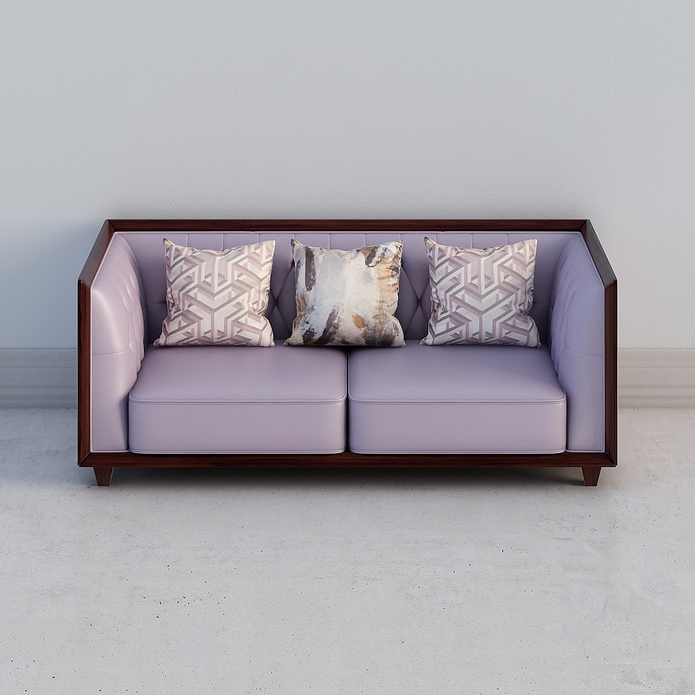 1718-123TZ1 Three Sofa - Purple