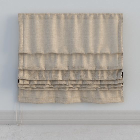 Chic Low Poly Curtain 3D model for Modern Spaces