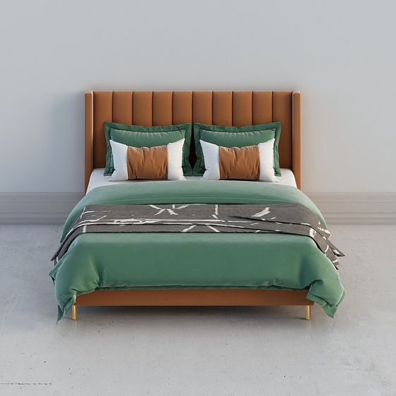 Urban Retreat Bed 3D model