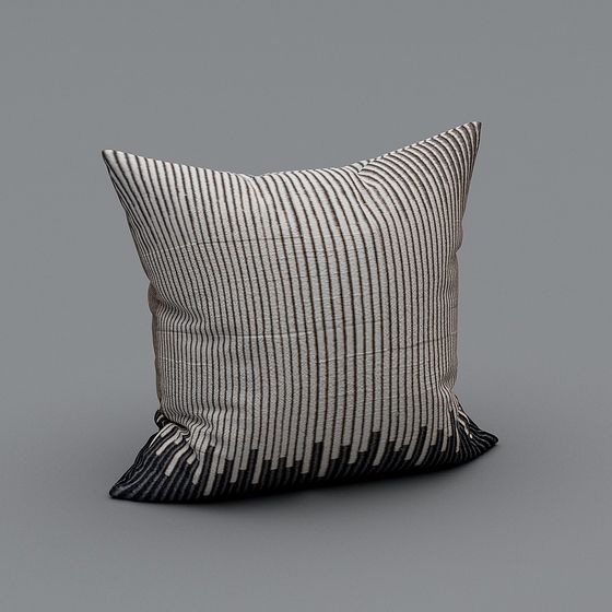Stylish Low-Poly Pillow 3D Model
