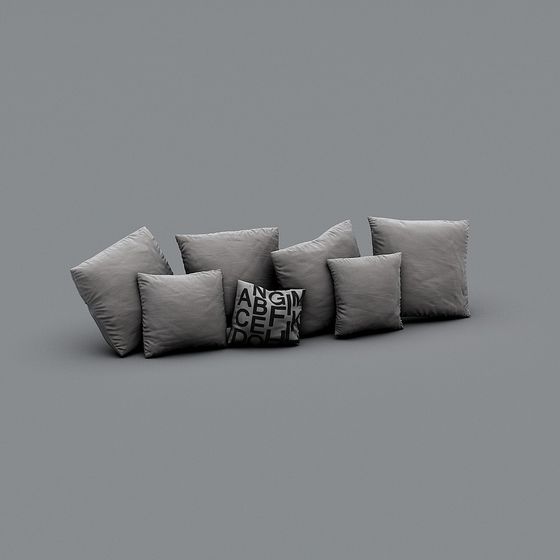 Stylish 3D Pillow Cover Set Model