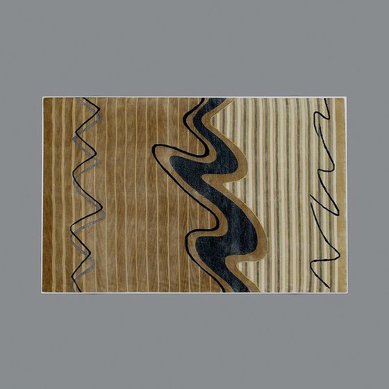 Abstract Flowing Carpet 3D model