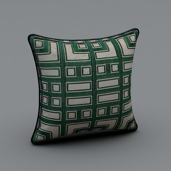 Art Deco Pillow 3D model
