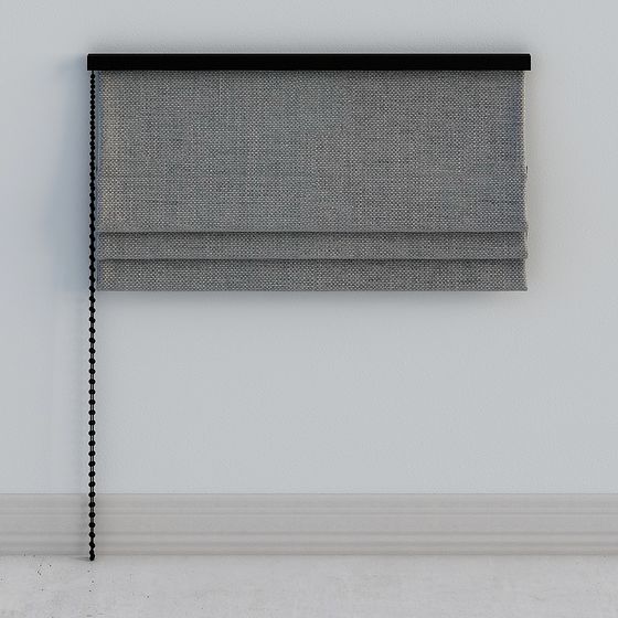 Modern Low-Polygon Roman Curtain 3D model